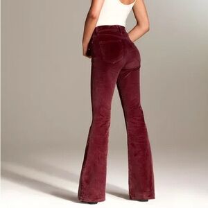 ARITZIA denim forum Marianne flare burgundy corduroy - 70030